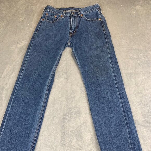 Levi's Men's 501 34x30 Original Straight Fit Jeans - Dark Wash - Picture 1 of 11